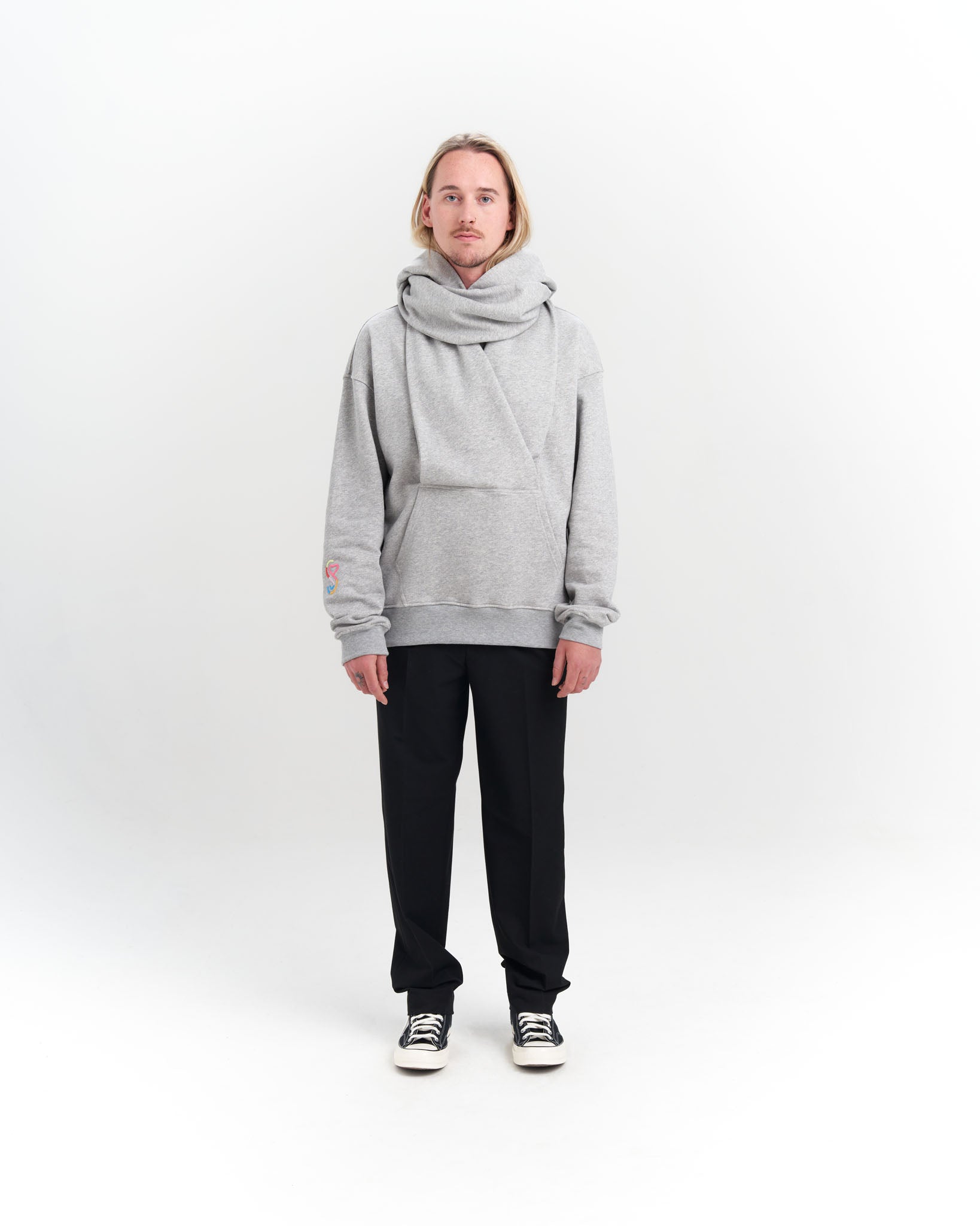 SCARF HOODIE GREY – Shelterlab